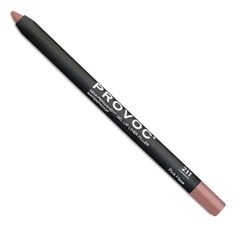 PROVOC Semi-Permanent Gel Lip Liner Filler WP 211 Pink Haze Гелевая подводка в карандаше для губ LPL211