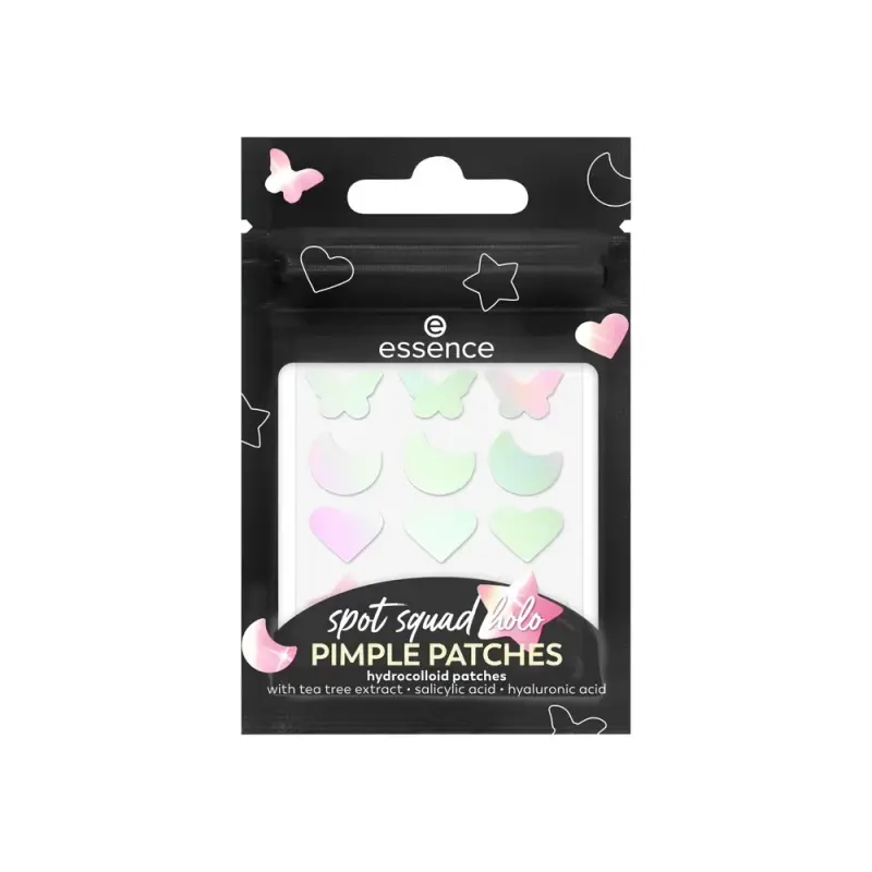 Essence Патчи от прыщей spot squad holo PIMPLE PATCHES 10 1уп