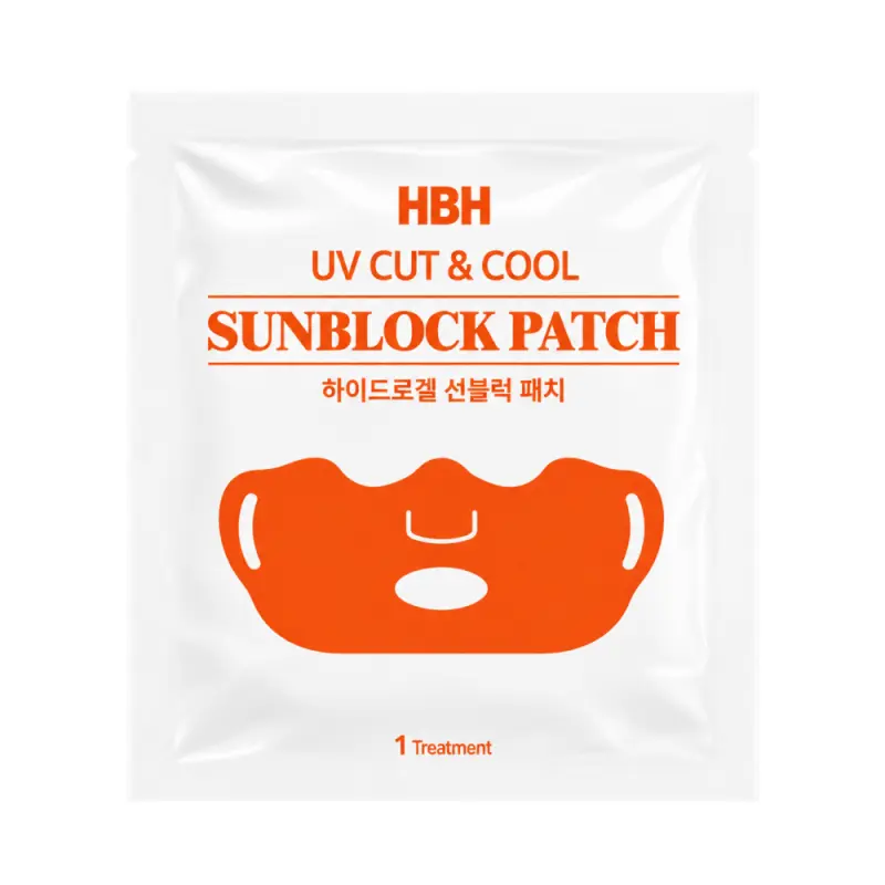 HBH UV CUT & COOL SUNBLOCK PATCH Солнцезащитные патчи для лица и зоны подбородка