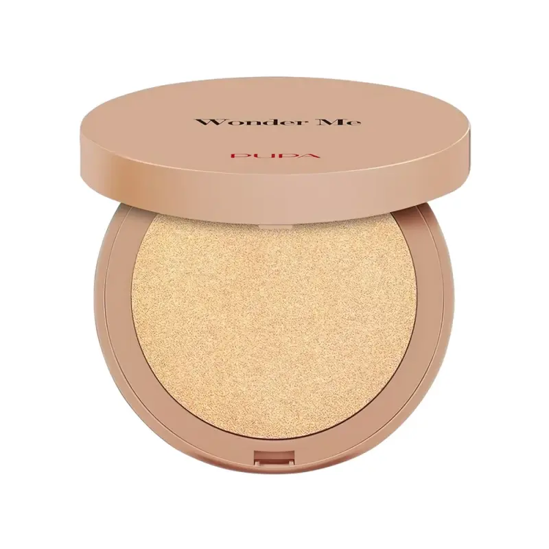 PUPA Компактный хайлайтер для лица WONDER ME GLOW  тон 102 Чистое золото