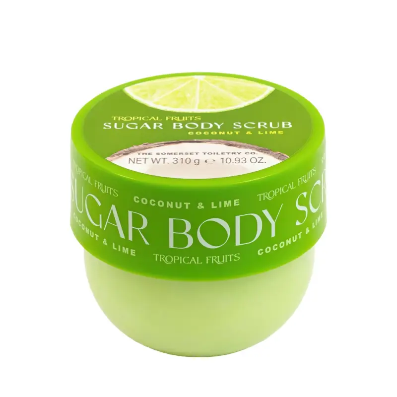 SOMERSET Tropical Fruit Coconut & Lime Sugar Scrub 310g Jar Сахарный скраб с кокосом и лаймом 310гр