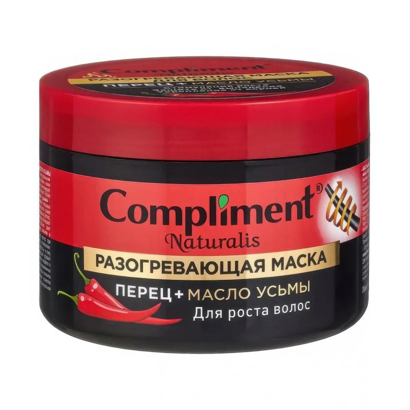 Compliment Naturalis разогревающая маска против выпадения волос ПЕРЕЦ+ КЕРАТИН, 500мл
