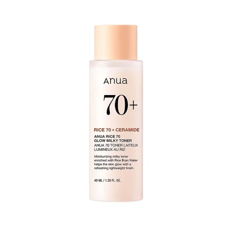Anua Молочный тонер для сияния кожи с рисом Anua Rice 70 Glow Milky Toner/40 мл