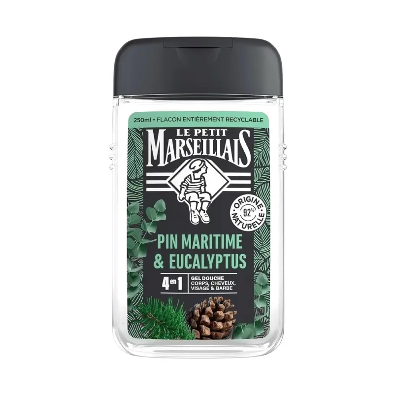 Le Petit Marseillais® Гель-шампунь для мужчин «Сосна и Эвкалипт» 3 в 1 250 мл (new)