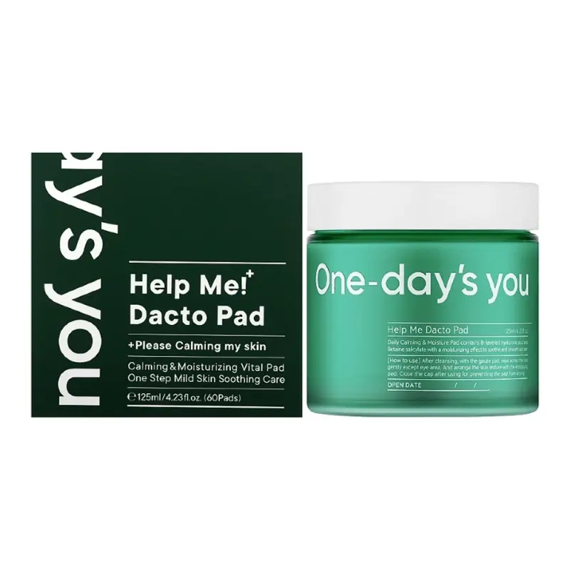 ONE DAYS YOU HELP ME DACTO PAD Тонер-пэды с успокаивающим эффектом 60 шт рефил