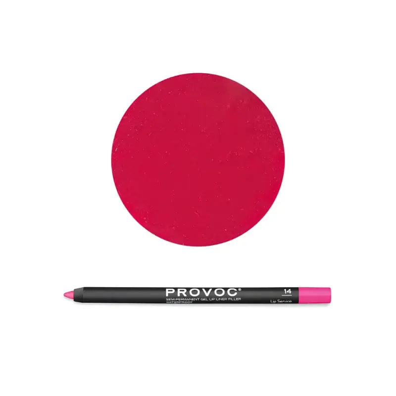 PROVOC Semi-Permanent Gel Lip Liner Filler WP 14 Lip service  Гелевая подводка в карандаше для губ LPL14