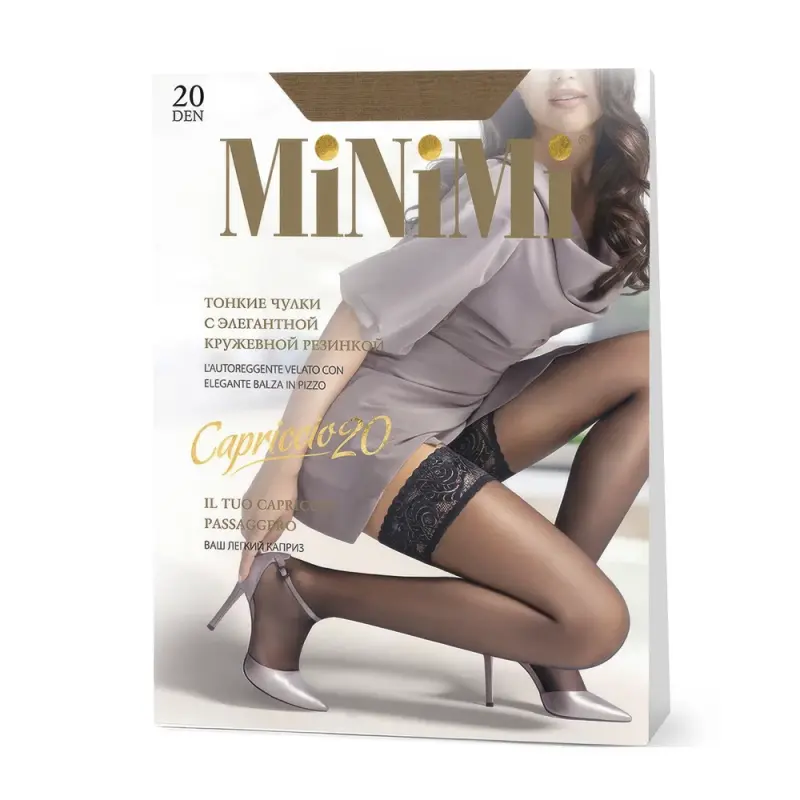 Чулки жен. Minimi autoreg. CAPRICCIO 20 Mini CAPRICCIO 20  Чулки Caramello 2(S/M)