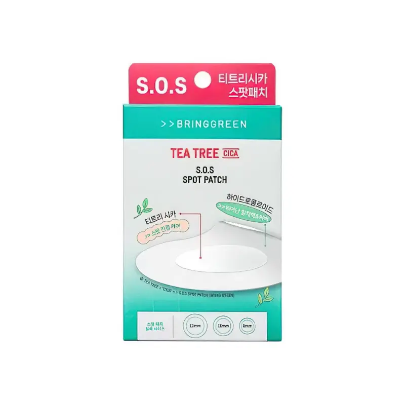 BRINGGREEN Teatree Cica SOS Spot Patch 75+25P