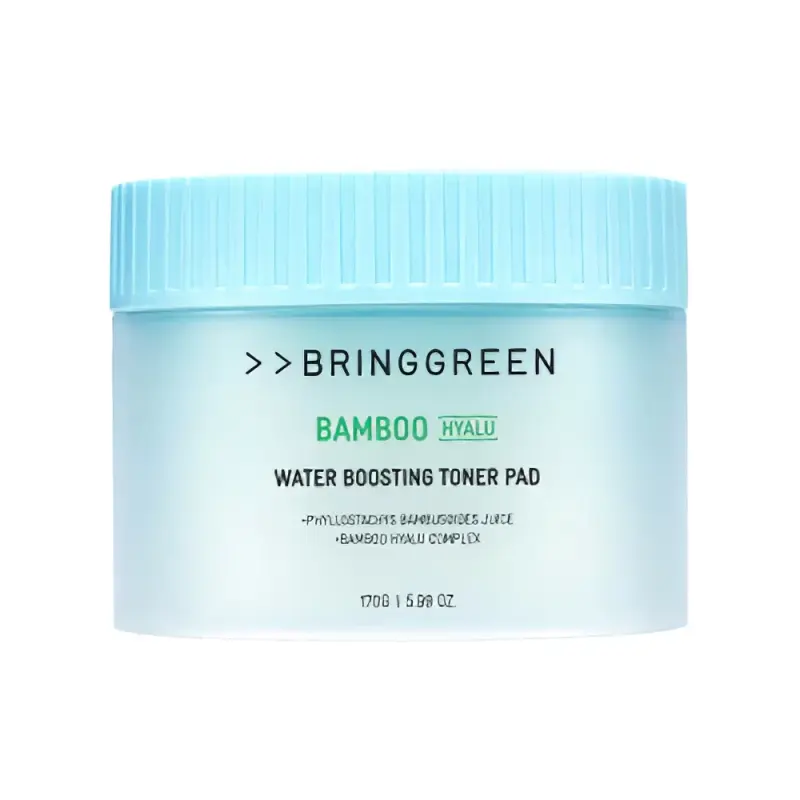 BRINGGREEN Bamboo Hyalu Water Boosting Toner Pad 80ea (+Refill 80ea)