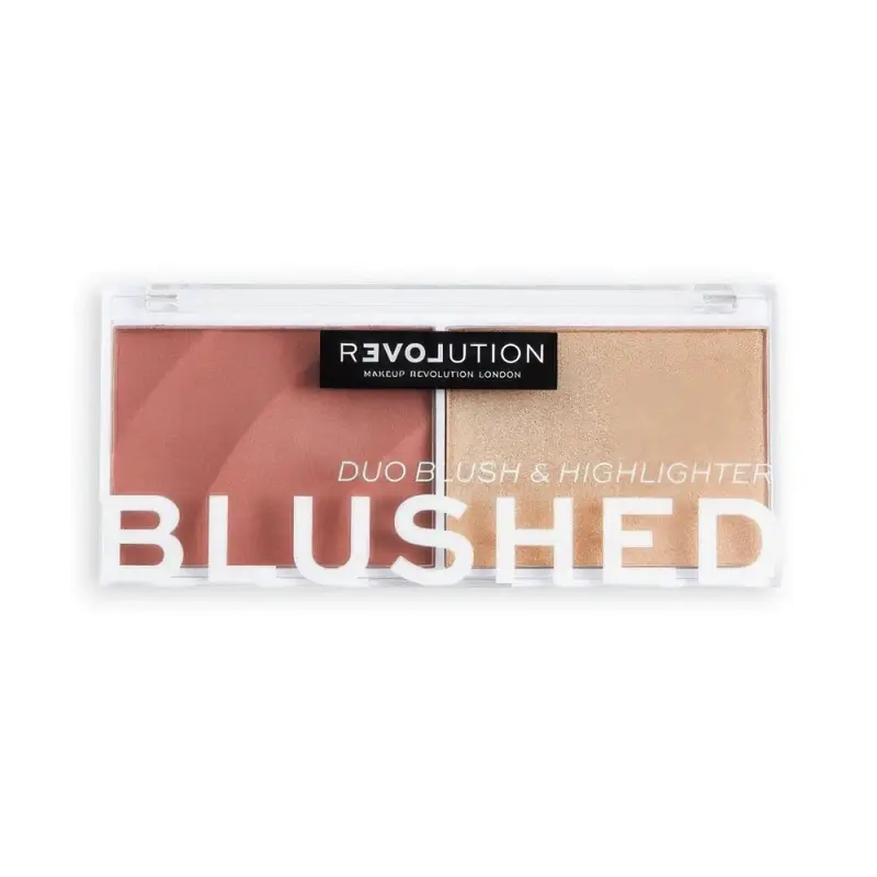 RELOVEREVOLUTION ПАЛЕТКА РУМЯНА И ХАЙЛАЙТЕР BLUSHED Kindness