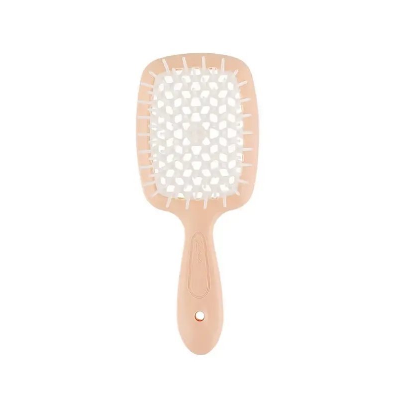 Janeke Superbrush Расческа Маленькая Персиковая/Белая 17,5X7X3 см