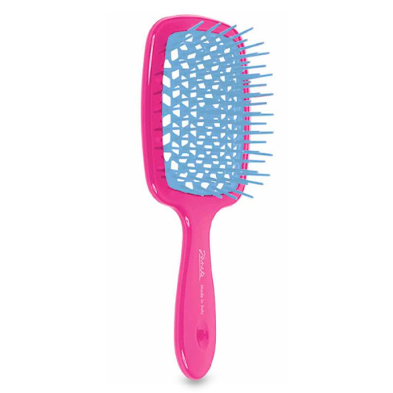 Janeke SUPERBRUSH Small Щетка-массажка  17,5х7см голубая, розовая