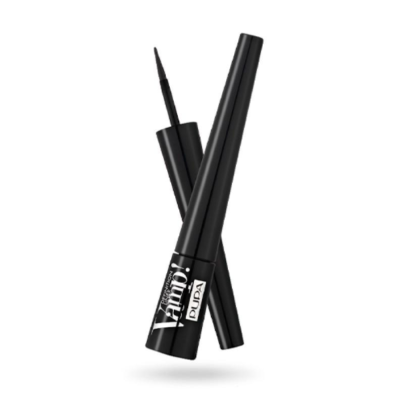 PUPA Подводка для глаз т.100 с фетровым аппликатором   VAMP! DEFINITION LINER, черная