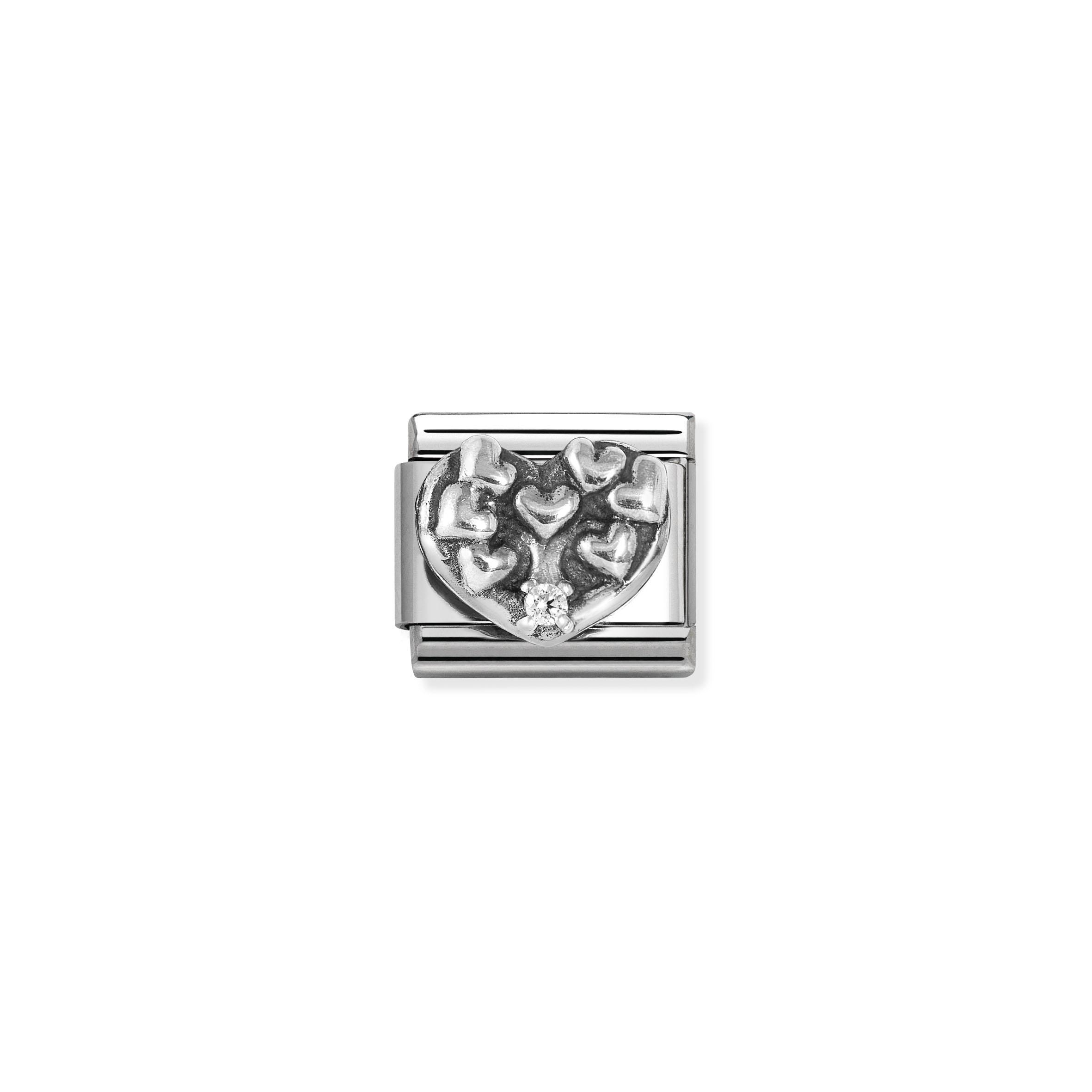 Composable CL  symbols stainless steel   925 sterling silver  and Cubic zirconia (20_Heart Tree of life)