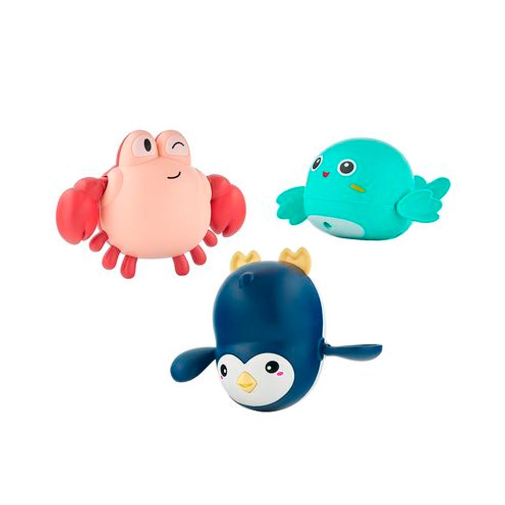Игрушки для ванной птичка краб пингвин Roxy Kids заводные 3 шт Игрушки для ванной птичка краб пингвин Roxy Kids заводные 3 шт