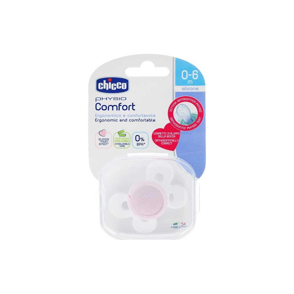 Пустышка Chicco PhysioForma Comfort силиконовая для девочек 0-6м 1 шт