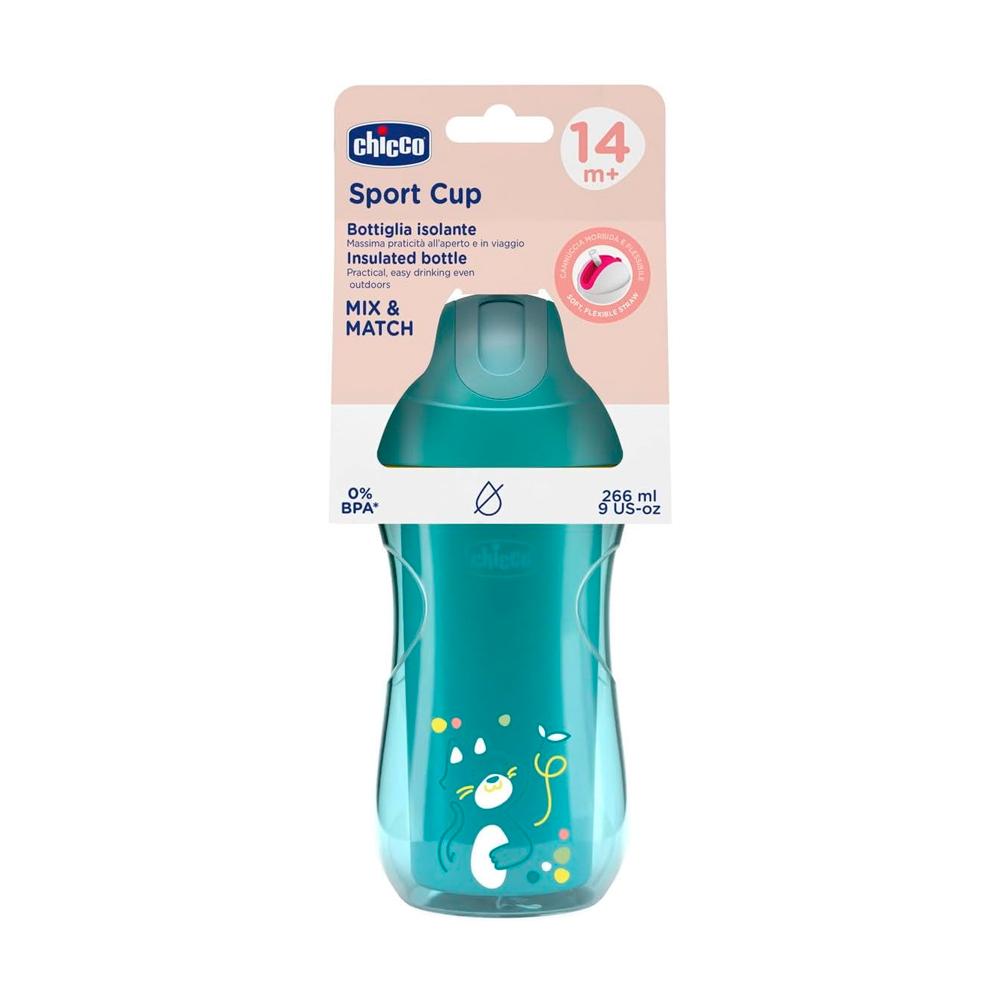 Поильник Chicco Sport Cup зеленый 14м+ 266 мл