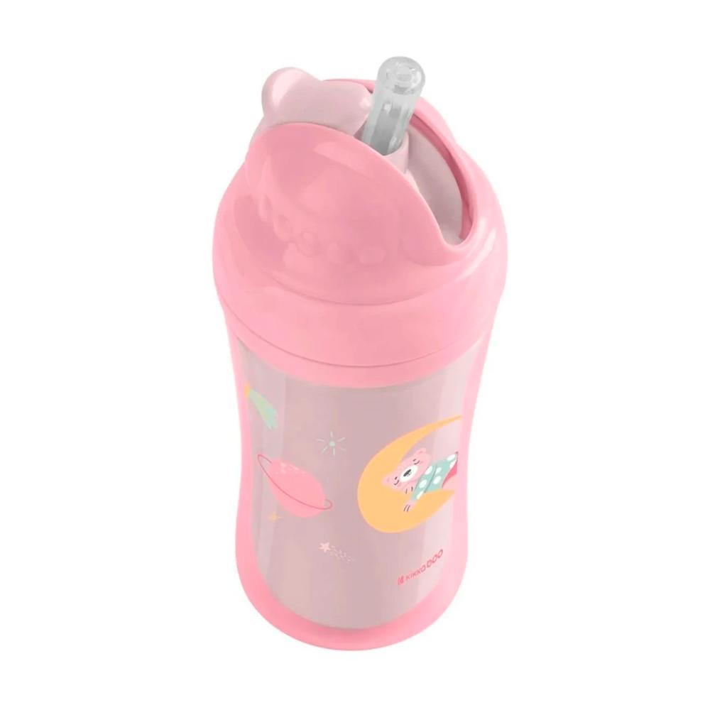 Поильник с трубочкой KikkaBoo Moony me Pink 220мл