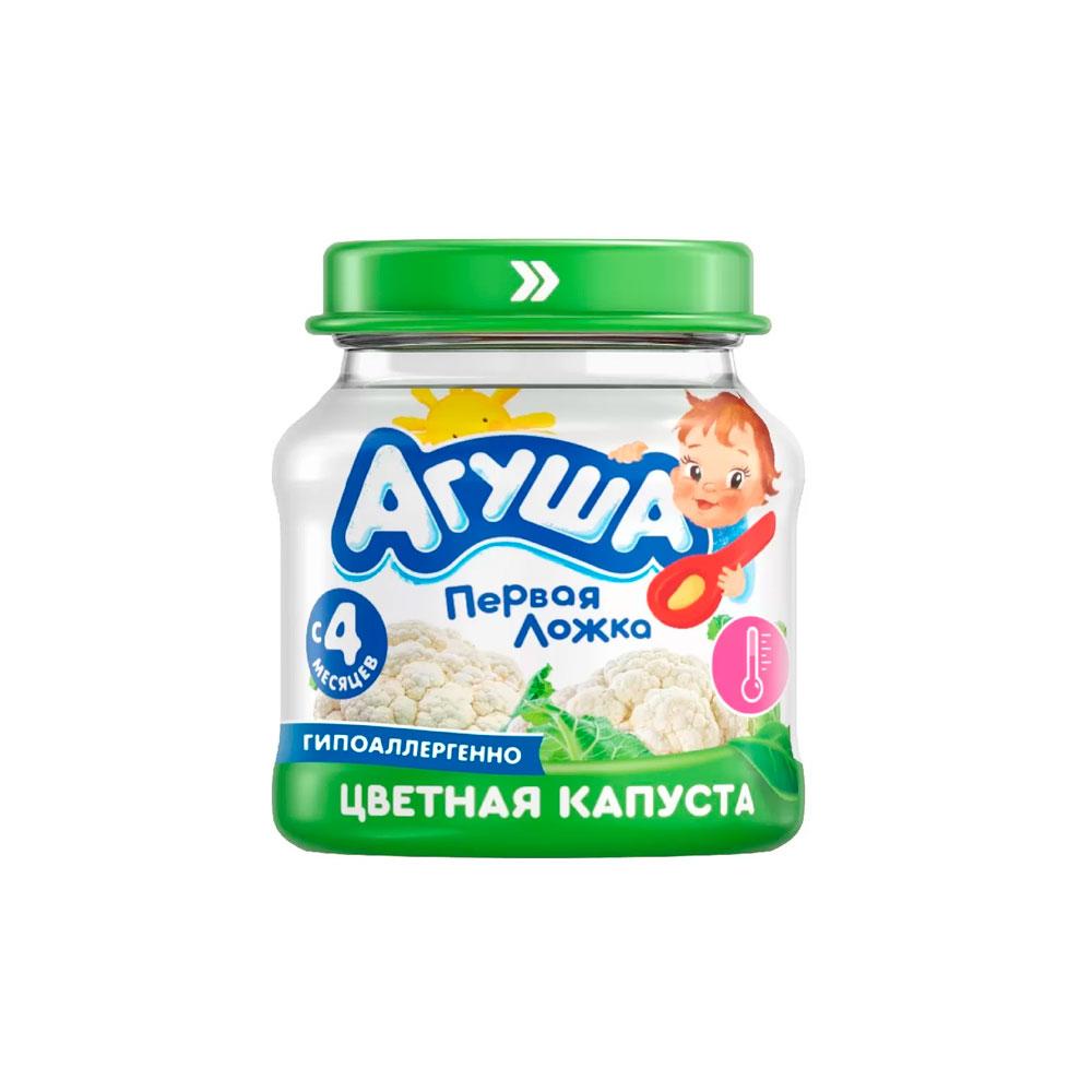 Пюре Агуша цветная капуста 4м+ 80 гр