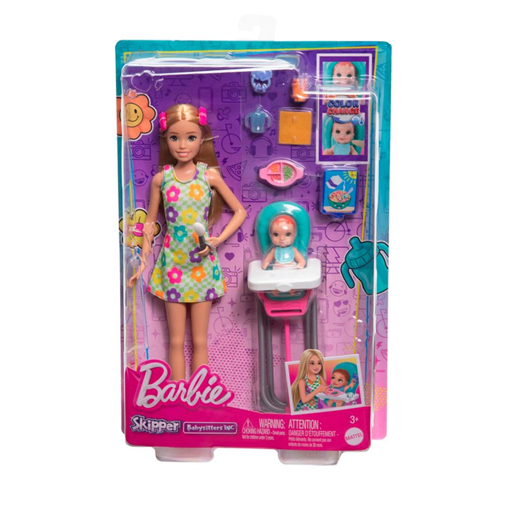 Игровой кукольный набор няня с малышом Barbie Skipper Babysitters  Mattel