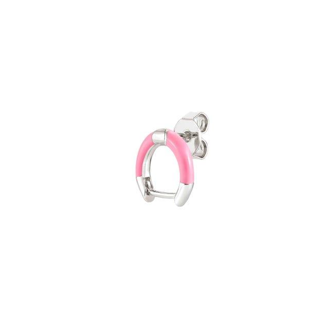 SEIMIA earring ed, CANDY in 925 sterling silver and enamel (SINGLE) (006_PINK)