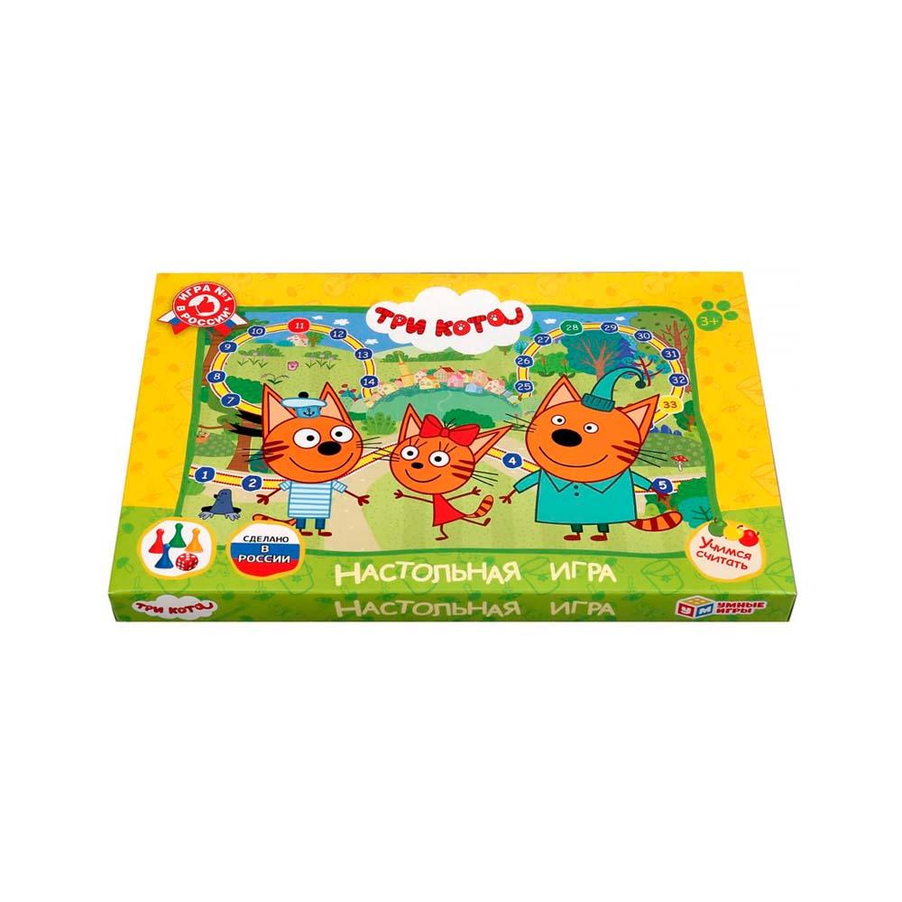 Настольная Умные игры игра-ходилка Три кота