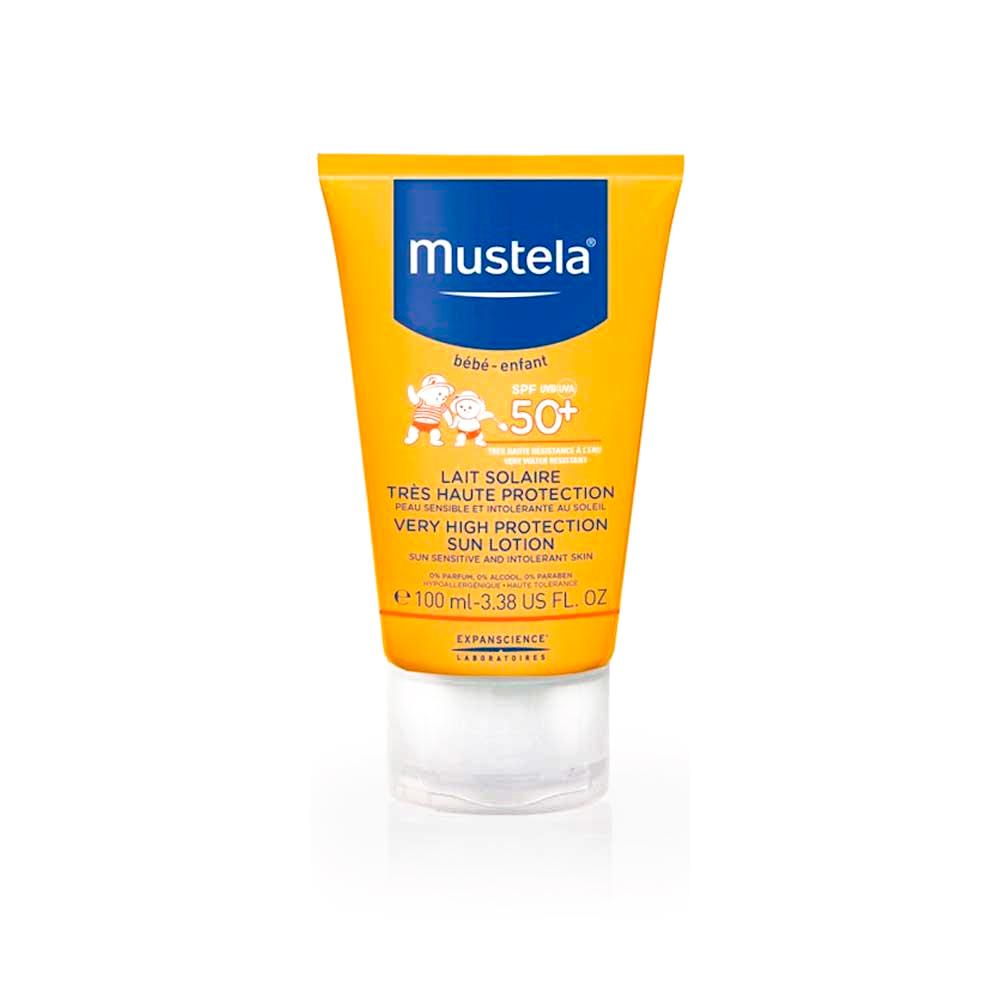Солнцезащитное молоко Mustela с очень высокой степенью защиты SPF 50+ 100 мл