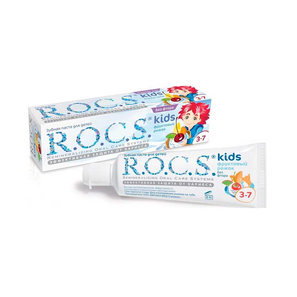 Зубная паста R.O.C.S. Фруктовый рожок 3-7л 45 гр
