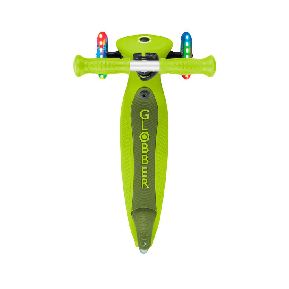 Трёхколесный самокат Globber Go Up Active Lights Lime Green