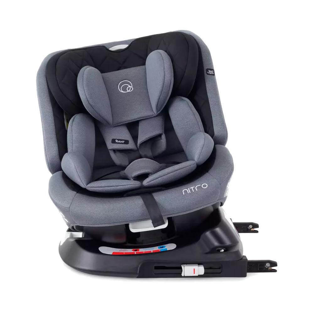 Автокресло RANT Nitro isofix Grey Black группа 0+-1-2-3 0-36 кг