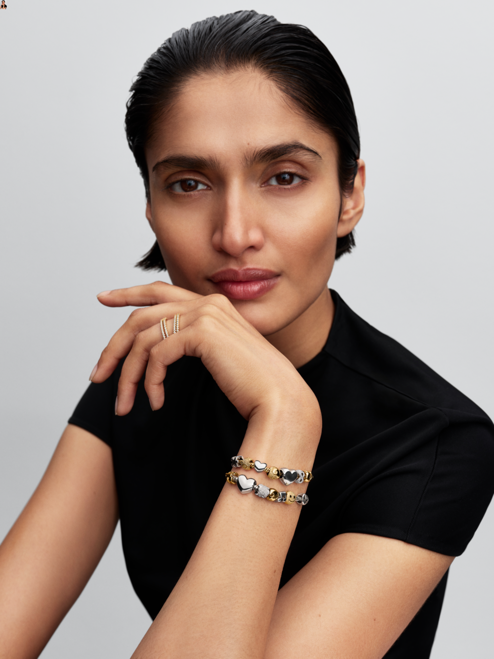 Peace symbol sterling silver mini charm