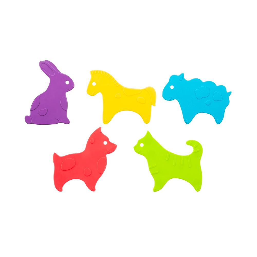 Антискользящие мини-коврики для ванны ANIMALS Roxy Kids 5 шт