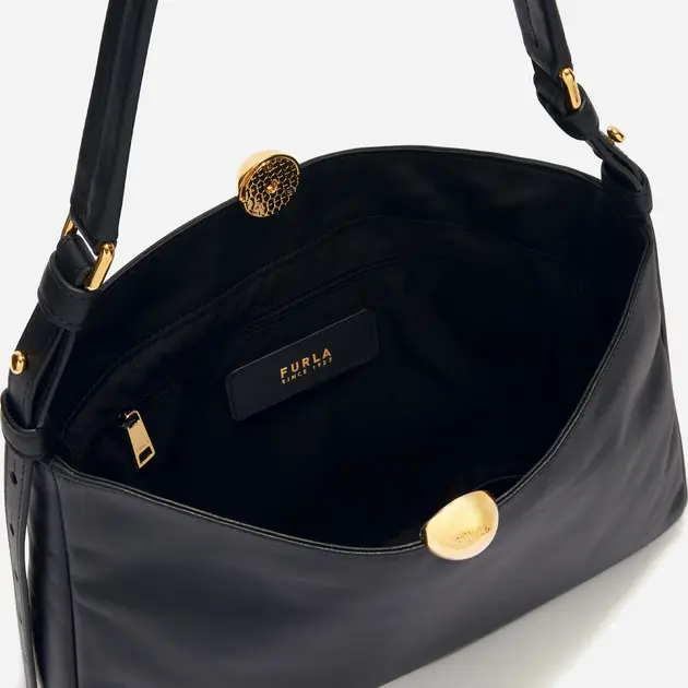 FURLA SFERA SOFT M SHOULDER BAG - VITELLO VERONA FURLA SFERA SOFT M SHOULDER BAG - VITELLO VERONA