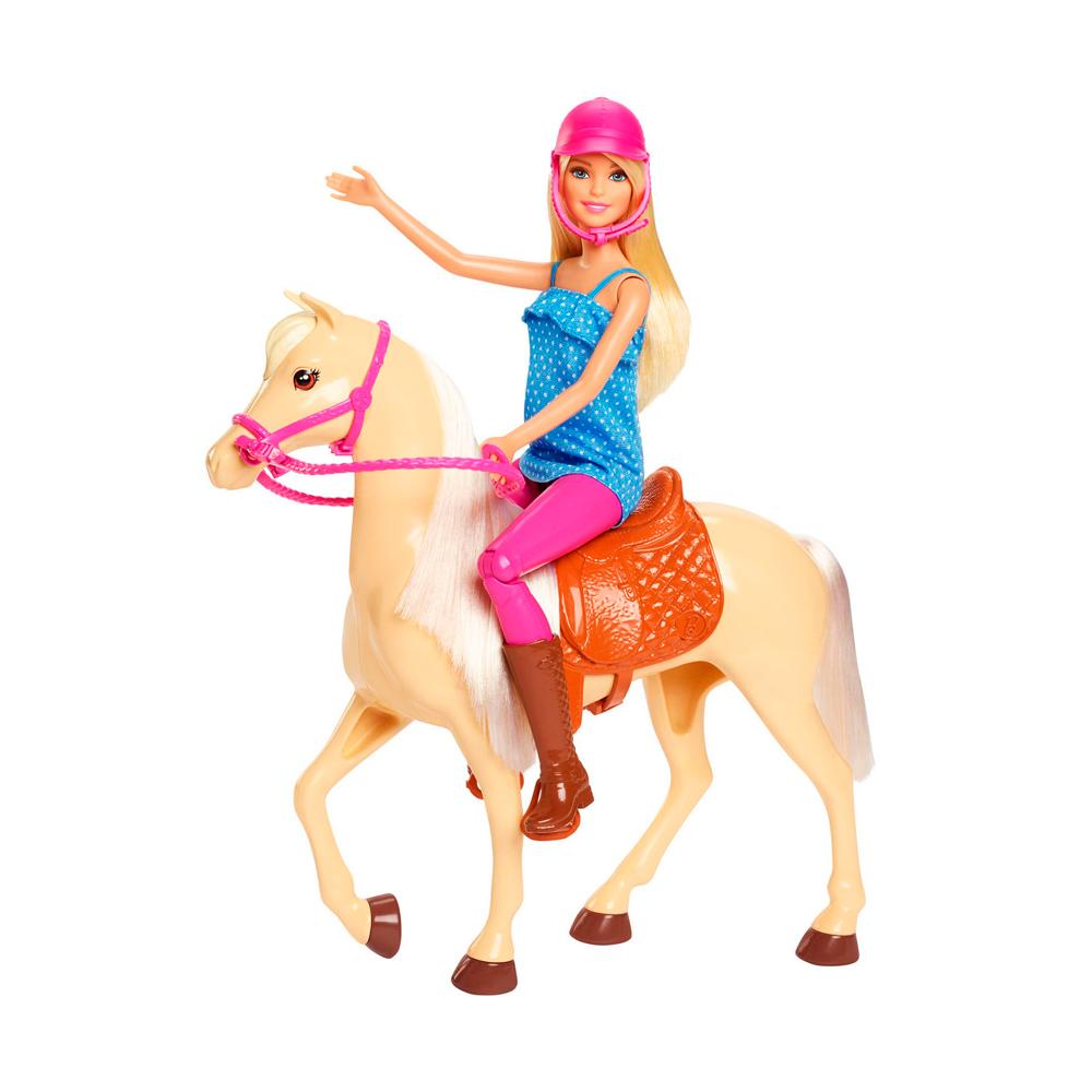 Игровой набор Barbie Doll & Horse наездница с лошадкой