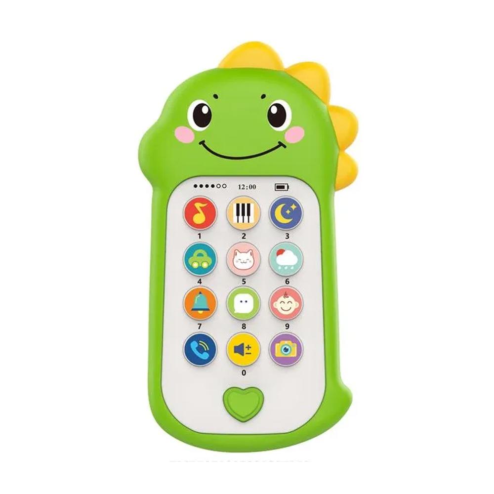 Игрушечный музыкальный мобильный телефон Динозавр Huanger HE0558