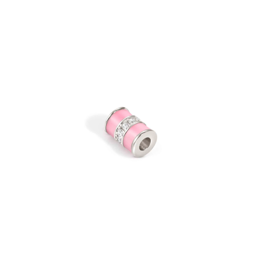SEIMIA ed, FLORA in 925 sterling silver enamel and cz (006_PINK)