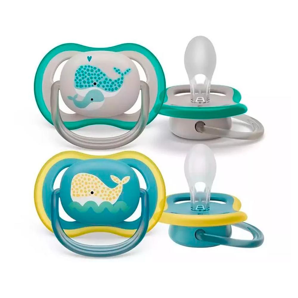 Пустышка силиконовая Philips Avent ultra air scf349/24 18м+ 2 шт