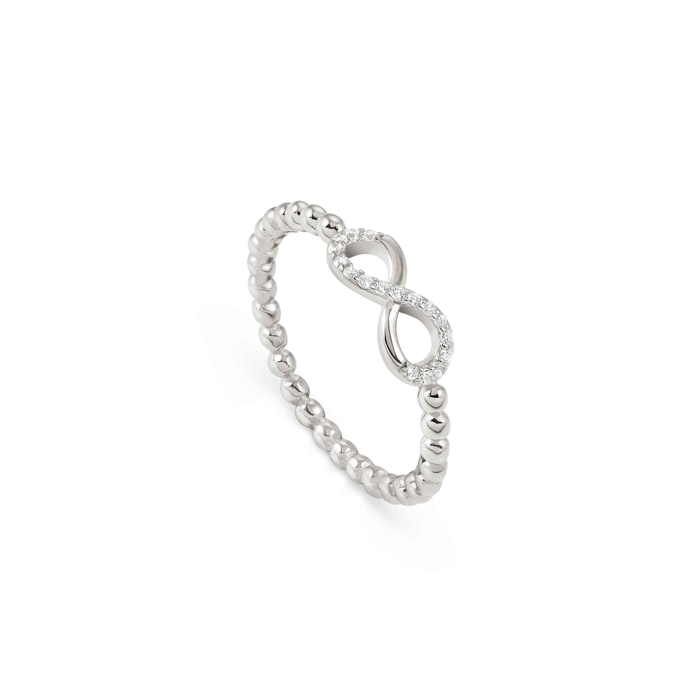 LOVECLOUD ring in 925 sterling silver and cz (006_Infinity Silver-008_Size17)