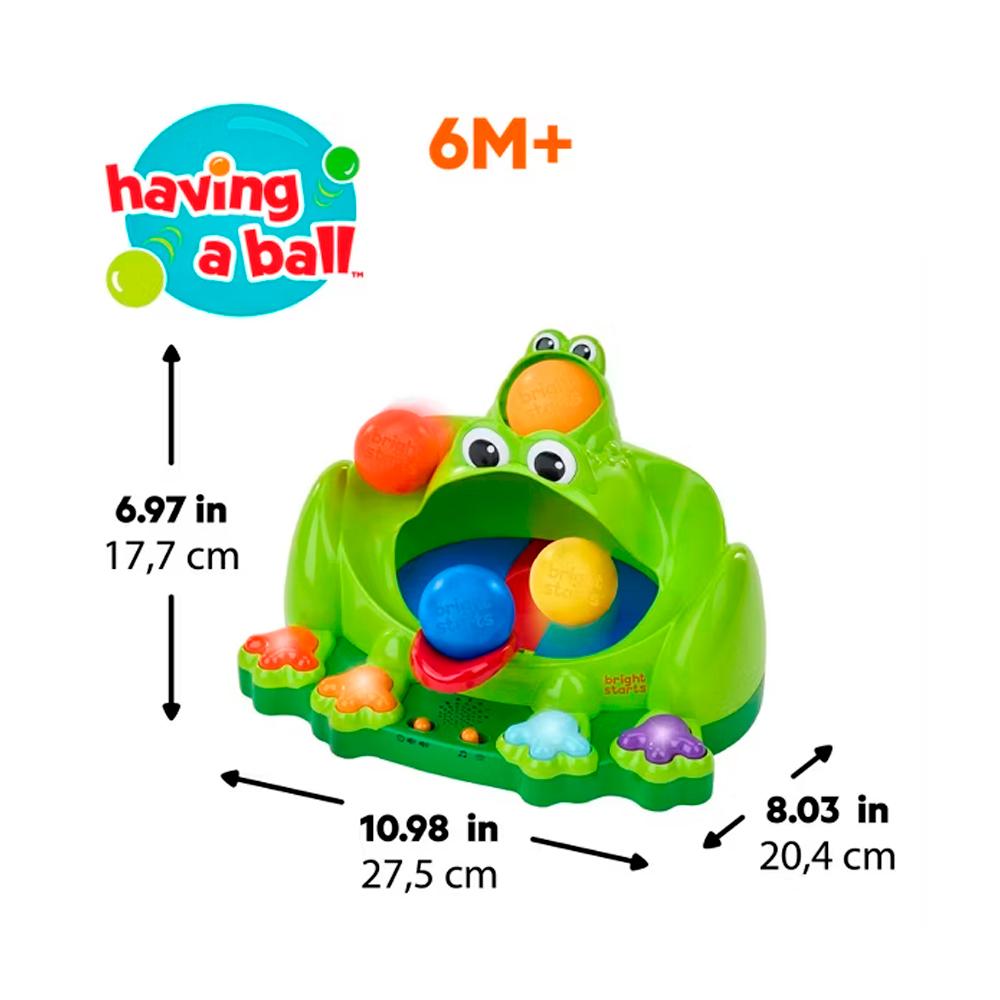 Игрушка музыкальная развивающая Bright Starts Frog ball play