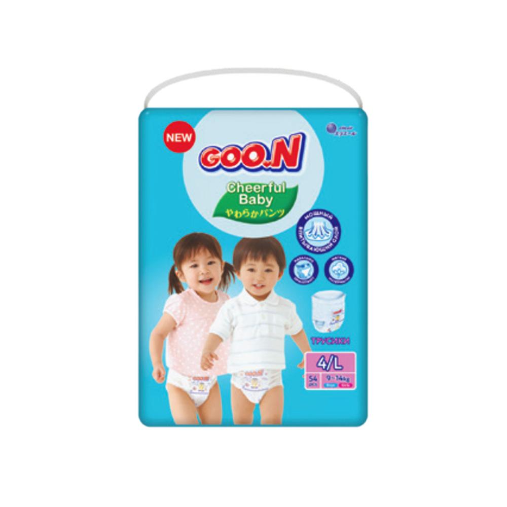 Трусики-подгузники GOON Сheerful Baby размер L 9-14 кг 54 шт