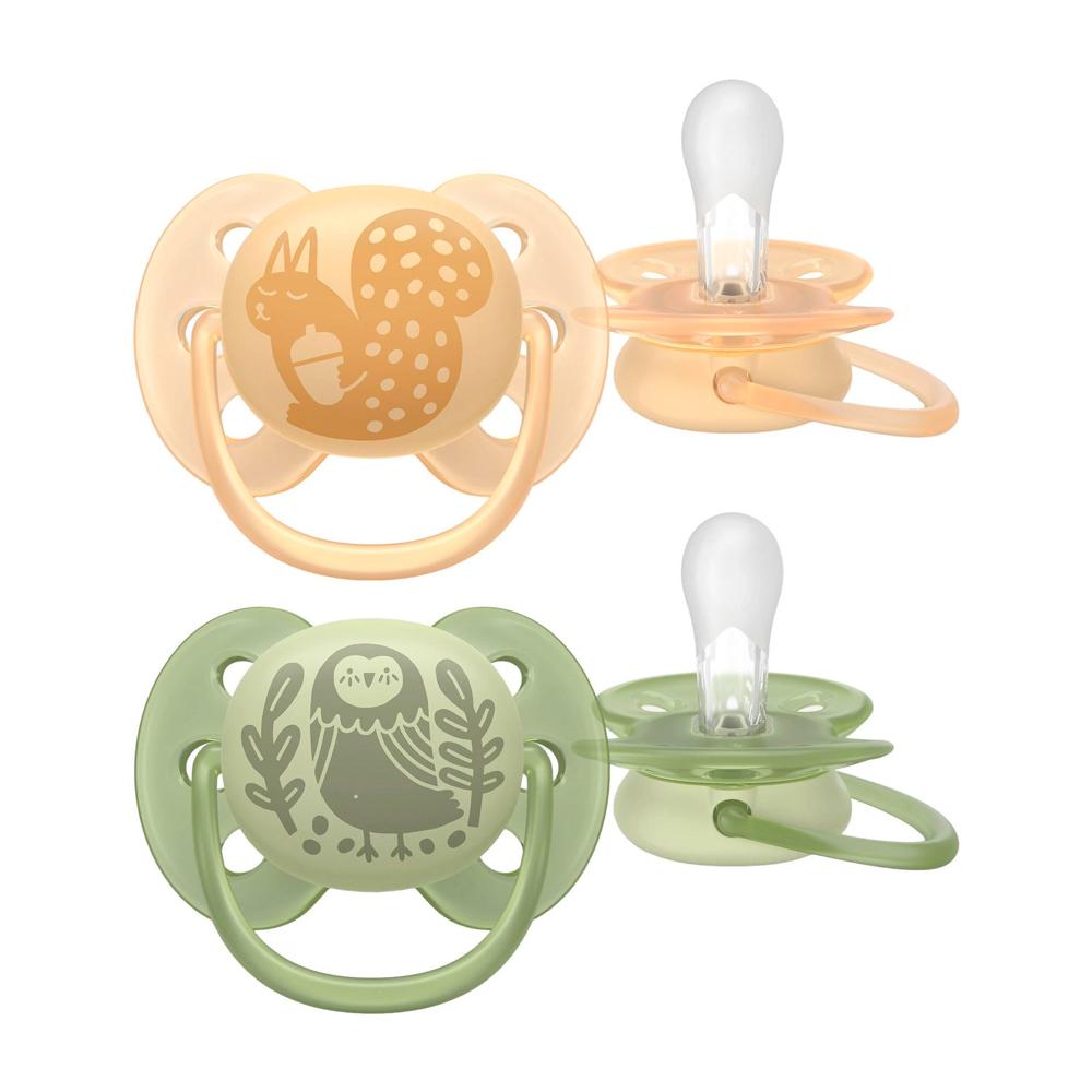 Силиконовая пустышка Philips Avent Ultrasoft deco 6-18м 2шт