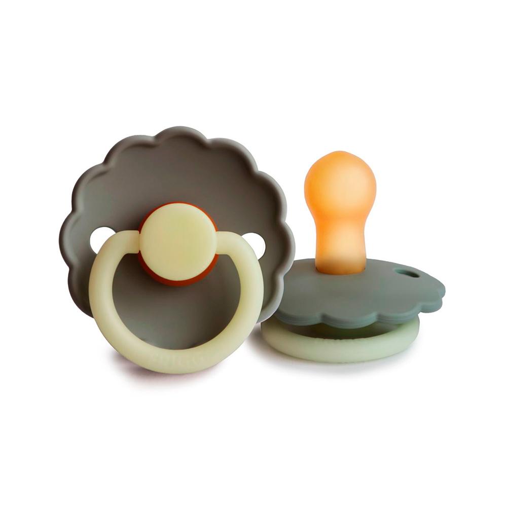 Пустышка FRIGG Daisy Latex Portobello Night 0-6м