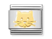 Composable Classic SYMBOLS and steel and 18k gold (Cat Snout)