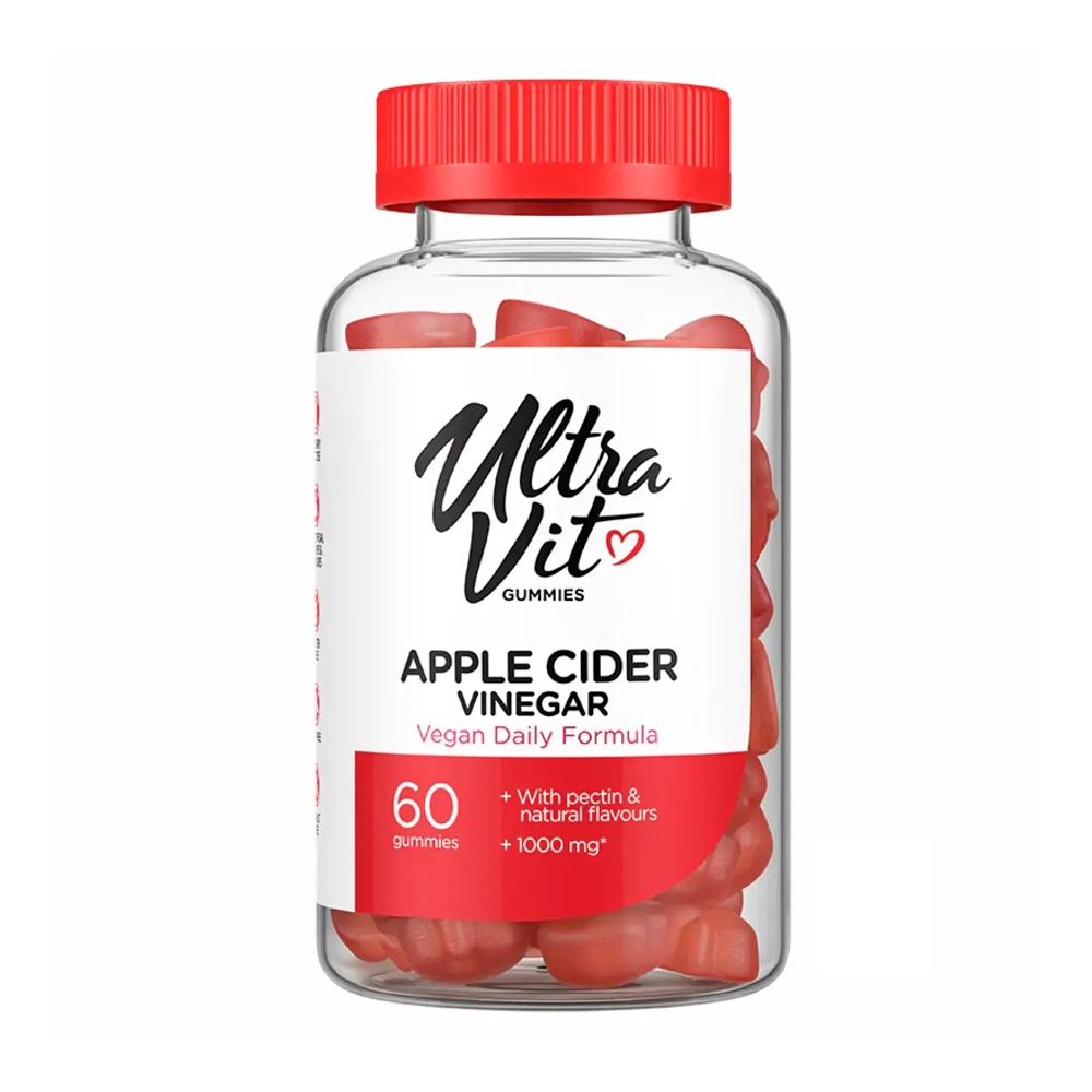 Яблочный уксус ULTRAVIT Gummies Apple Cider Vinegar 60 жевательных пастилок
