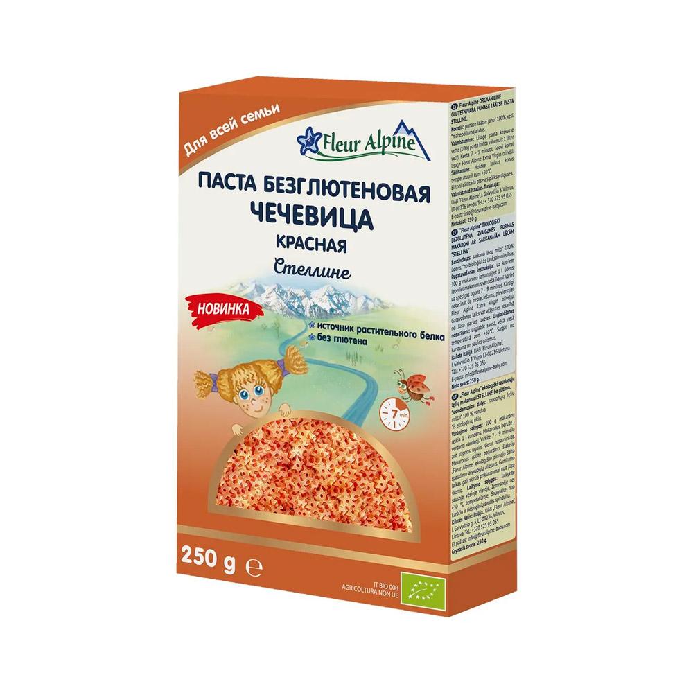 Паста Fleur Alpine безглютеновая звёздочки чечевица 12м+ 250 гр Паста Fleur Alpine безглютеновая звёздочки чечевица 12м+ 250 гр