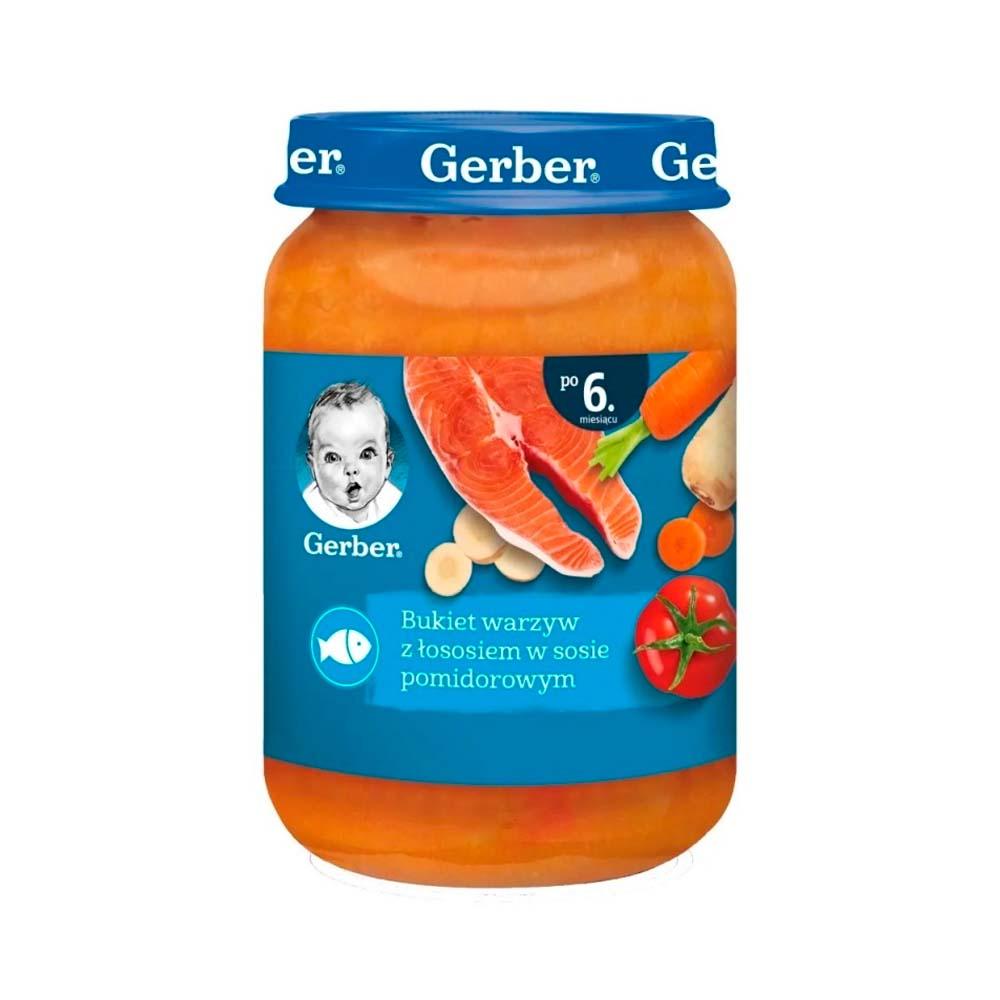 Пюре Gerber Fish Лосось в томатном соусе