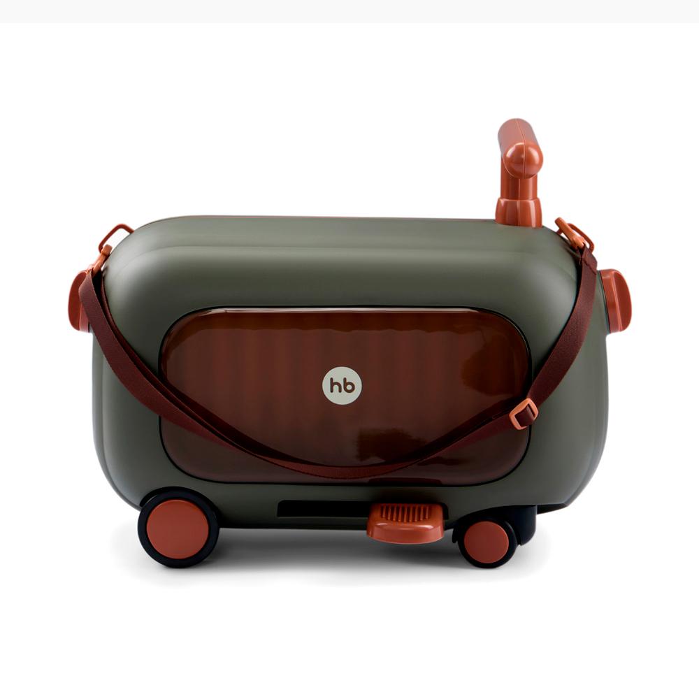 Чемодан-каталка TRAVY dark green HAPPY BABY
