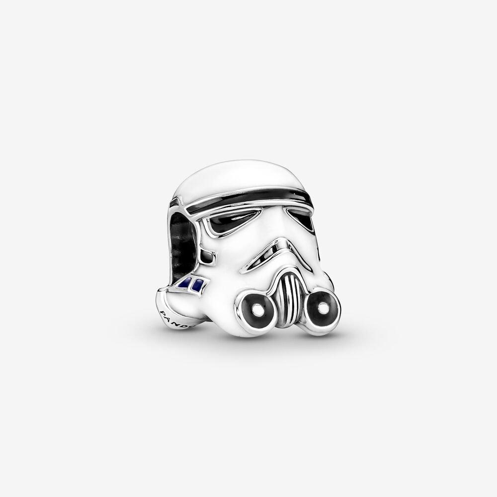 Серебряный шарм «Star Wars: Штурмовик» с белой, черной и синей эмалью