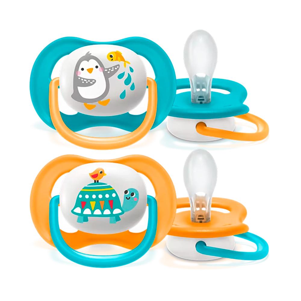 Пустышка Avent Philips ultra air  6-18м animal мальчик 2шт