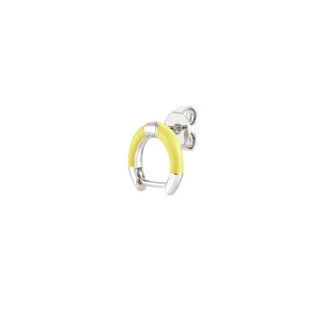 SEIMIA earring ed, CANDY in 925 sterling silver and enamel (SINGLE) (010_YELLOW)